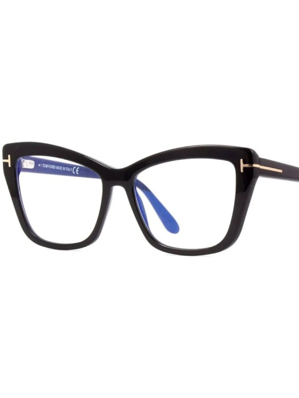 NEW TOM FORD TF5826-B 001 BLACK BLUE BLOCK LENS AUTHENTIC EYEGLASSES - Picture 2 of 8